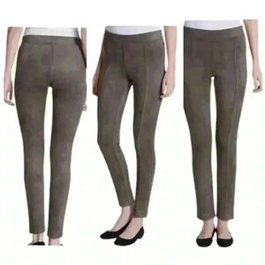 NWT Andrew Marc faux suede leggings taupe